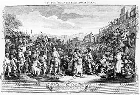 The Idle ''Prentice Executed at Tyburn, plate XI of ''Industry and Idleness''