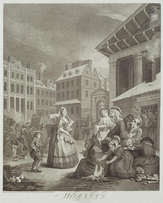 Times of the Day: Morning (engraving) van William Hogarth