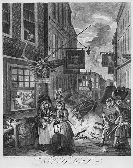 Times of the Day, Night van William Hogarth