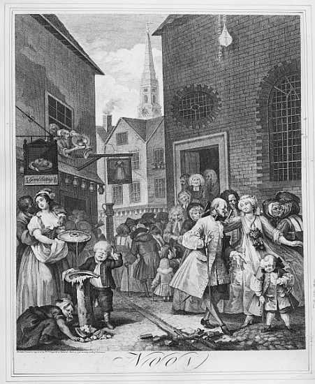 Times of the Day, Noon van William Hogarth
