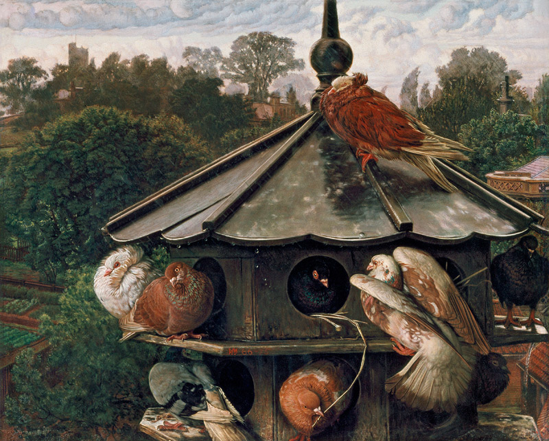 The Festival of St. Swithin or The Dovecote van William Holman Hunt