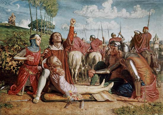 Rienzi Vowing to Obtain Justice for the Death of his Young Brother, Slain in a Skirmish between the van William Holman Hunt