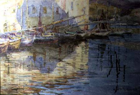 Boats in Venice van William Holt Yates Titcomb