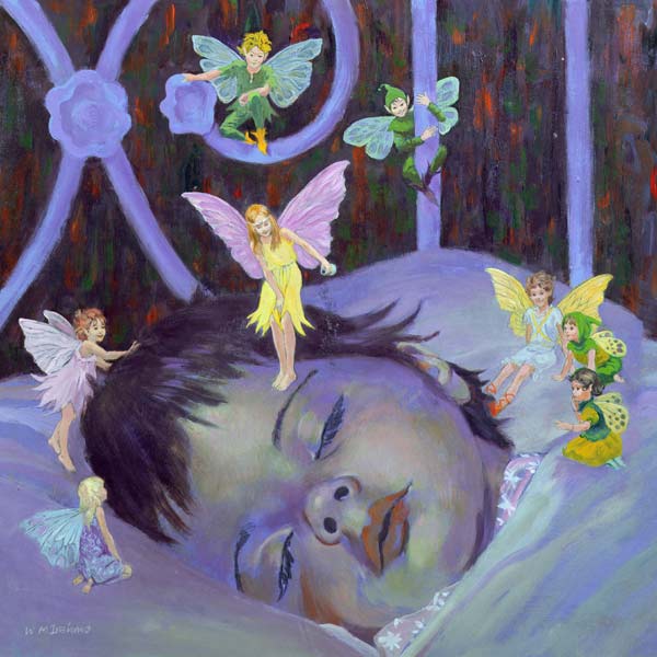 Sweet Dreams (oil on board)  van William  Ireland