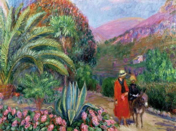 Woman with Child on a Donkey van William J. Glackens