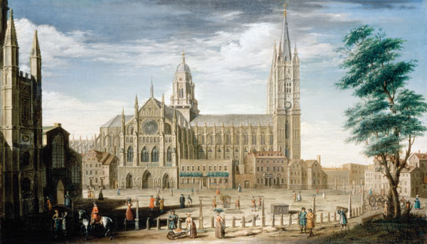 The North Front of Westminster Abbey van William James