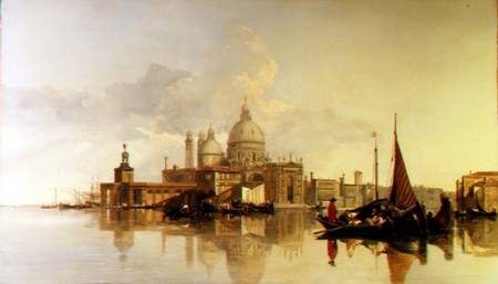 Venice with the Dogana and the Church of S. Maria van William James Muller