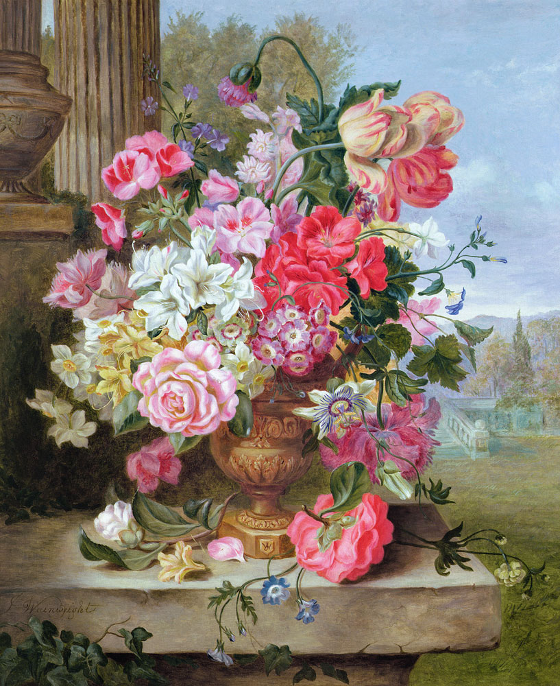 Still life of flowers van William John Wainwright