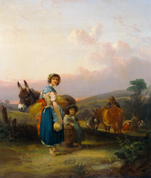 Gypsies van William Joseph Shayer