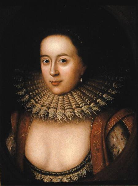 Portrait of Frances Howard (1590-1632) Countess of Somerset van William Larkin