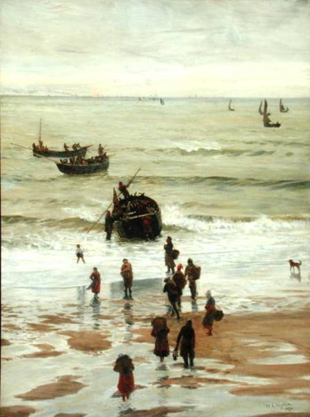 Fishing Boats Setting Out from Portel van William Lionel Wyllie