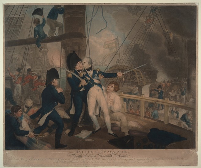 The Battle of Trafalgar and the Death of Nelson van William Marshall Craig