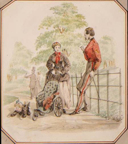 A Young Nursemaid neglecting her Charge van William McConnell