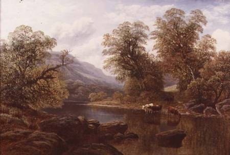Landscape with a River and Cattle van William Mellor
