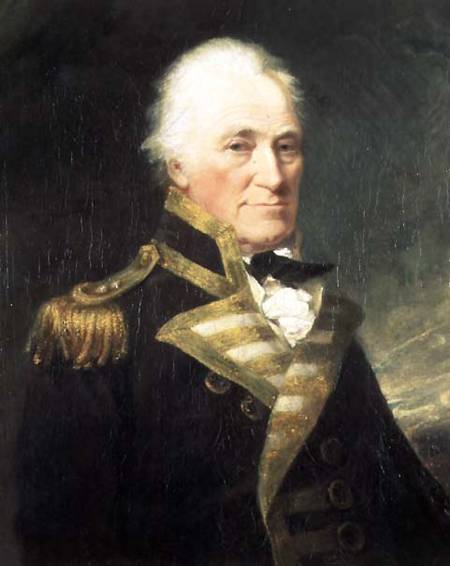 Portrait of Vice-Admiral John Hunter van William Mineard Bennett