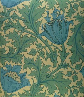 'Anemone' design (textile) van William  Morris