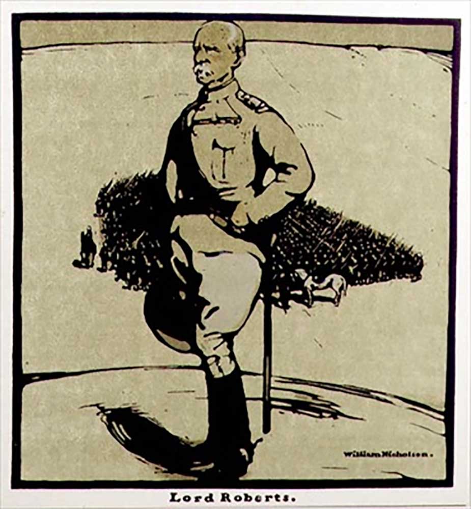 Lord Roberts, from Twelve Portraits, first published by William Heinemann, 1899 van William Nicholson