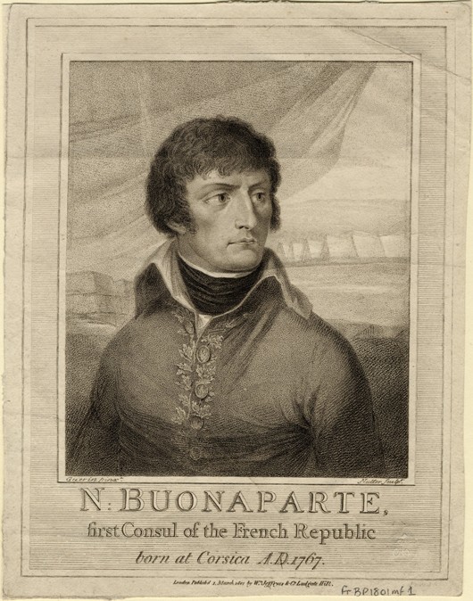 Napoleon Bonaparte as First Consul of France van William Nutter
