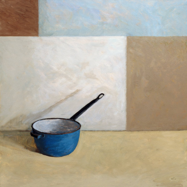 Blue Saucepan (oil on canvas)  van William  Packer