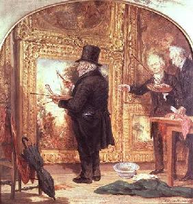 J. M. W.Turner (1775-1851) at the Royal Academy, Varnishing Day