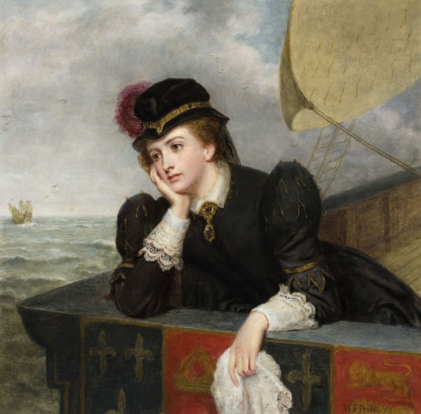 Mary Stuart returning from France van William Powel Frith