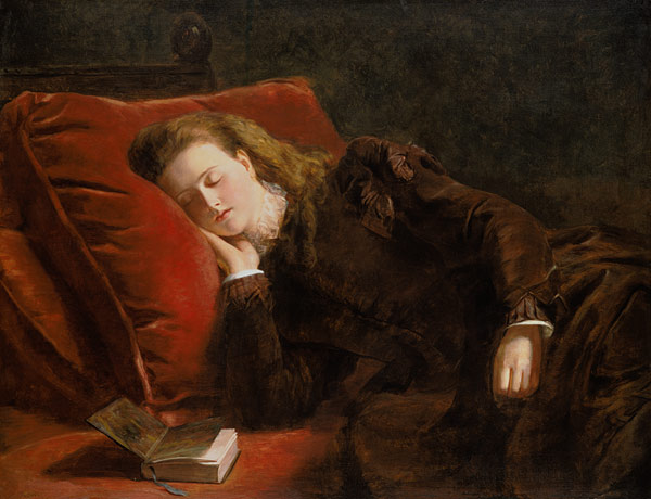 Beim Lesen eingeschlafen van William Powel Frith