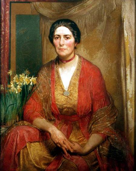 Portrait of the Artist's Wife van William Shackleton