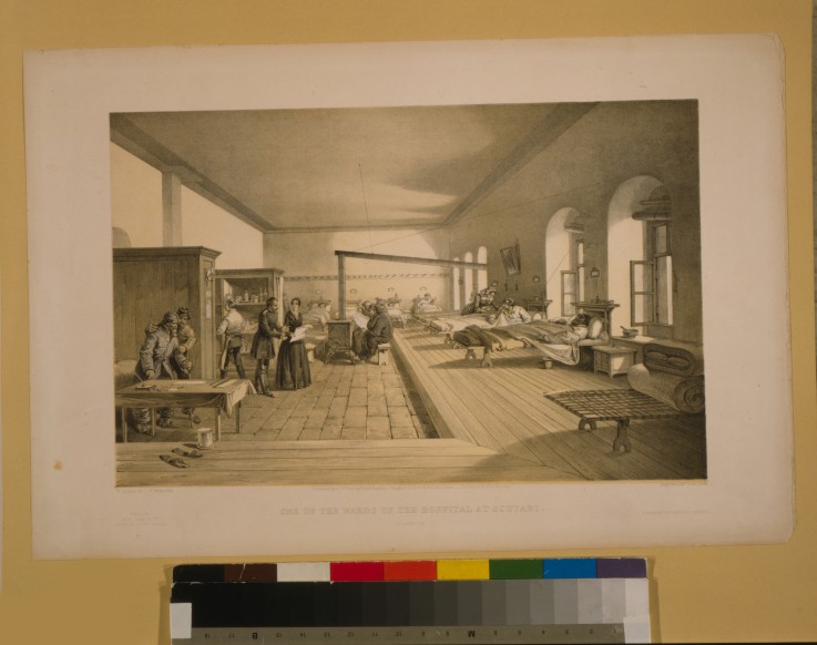One of the wards of the hospital at Scutari van William Simpson