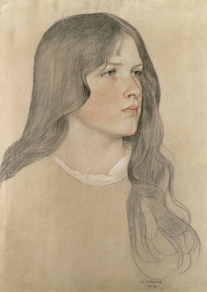 Portrait of a Girl van William Strang