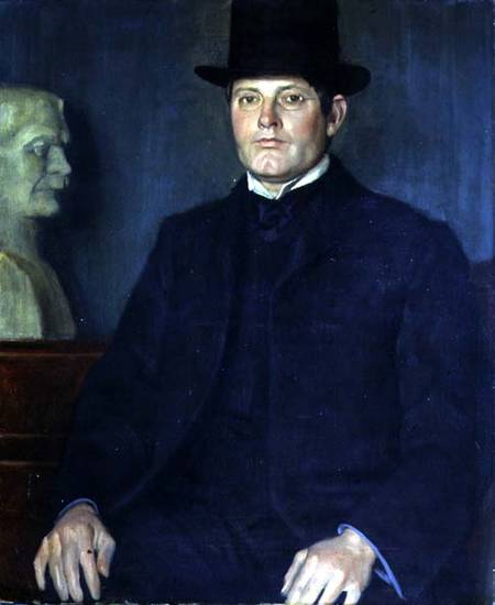 Portrait of Sir George Frampton (1860-1928) van William Strang