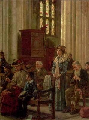 The Anthem, c.1910 (oil on canvas) van William Teulon Blandford Fletcher