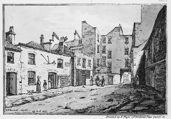 View of Cato Street van William Henry Harriott