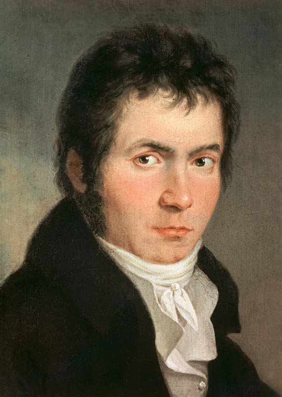 Ludwig van Beethoven (1770-1827) van Willibrord Joseph Mahler