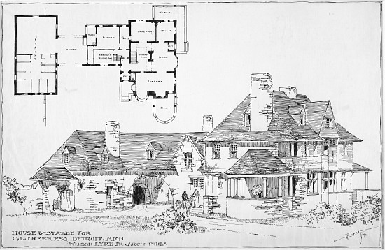 Freer Residence, House and Stable van Wilson Eyre