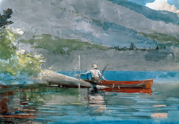 Das rote Kanu. van Winslow Homer