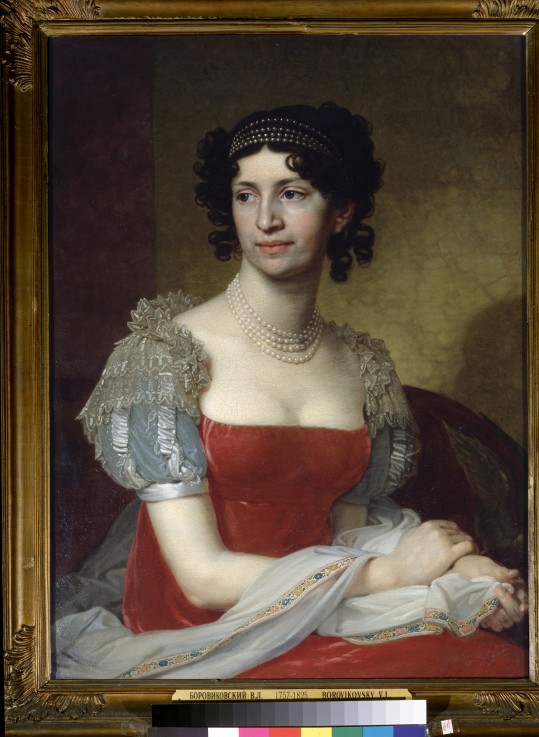 Portrait of Countess Margarita Dolgorukaya (1785-1814) van Wladimir Lukitsch Borowikowski