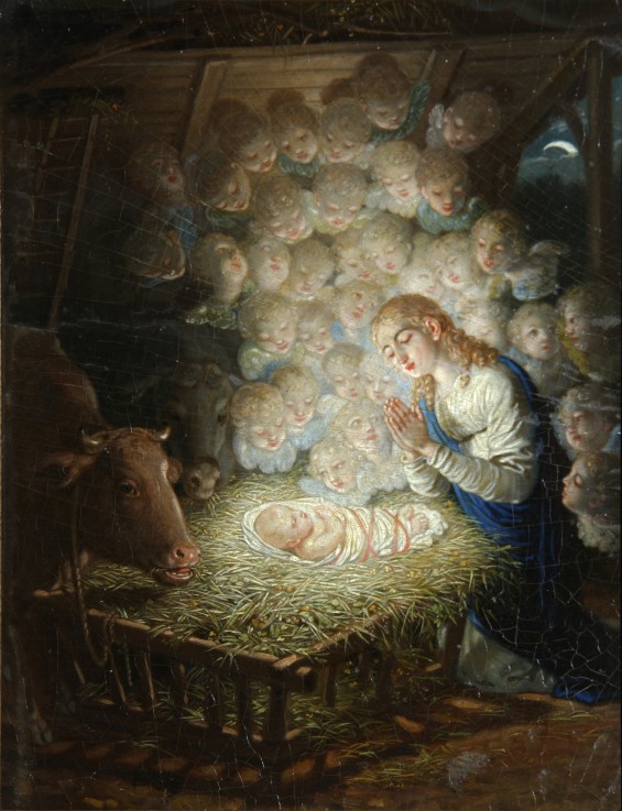 The Nativity of Christ (The Holy Night) van Wladimir Lukitsch Borowikowski