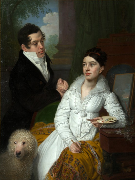 Portrait of Princess Alexandra and Prince Aleksey Lobanov-Rostovsky van Wladimir Lukitsch Borowikowski
