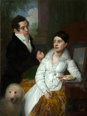 Portrait of Princess Alexandra and Prince Aleksey Lobanov-Rostovsky