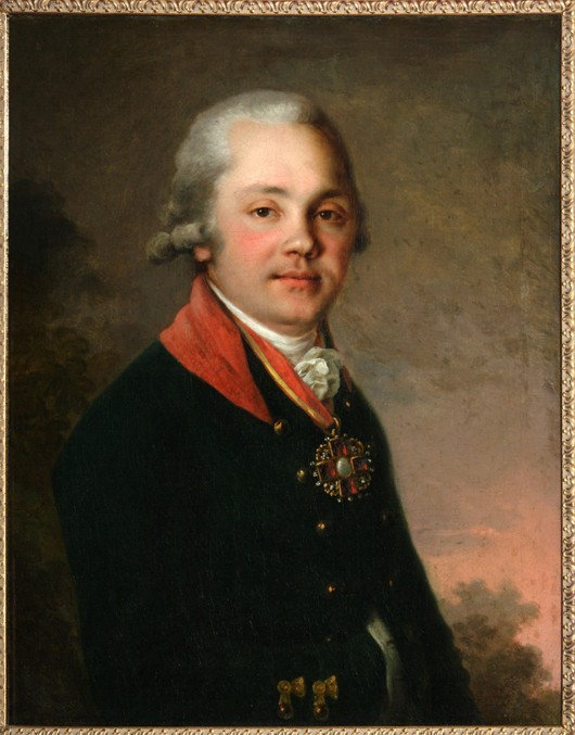 Portrait of Alexander Dmitriyevich Arsenyev van Wladimir Lukitsch Borowikowski