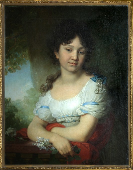 Portrait of Countess Maria Alexeyevna Orlova-Denisova van Wladimir Lukitsch Borowikowski