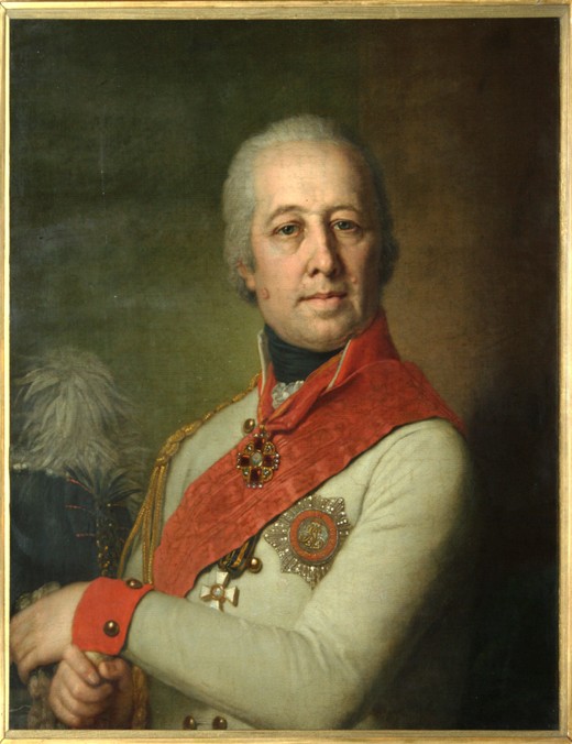 Portrait of Ivan Petrovich Dunin van Wladimir Lukitsch Borowikowski