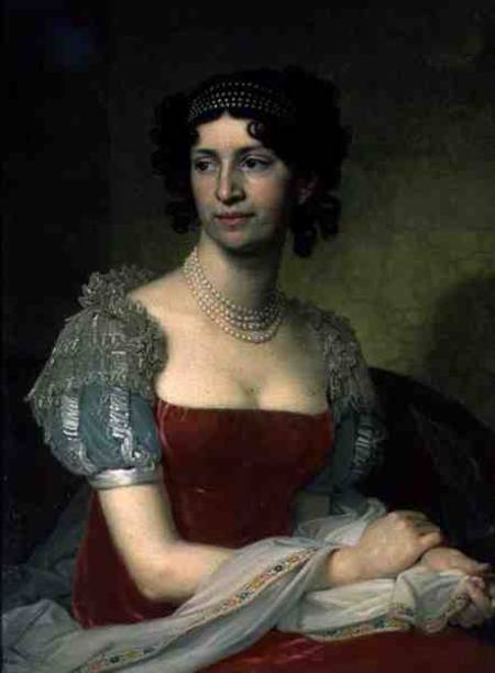 Portrait of Princess Margarita Dolgorukaya (1785-1814) van Wladimir Lukitsch Borowikowski
