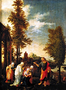 Christi Abschied von Maria. van Wolf Huber