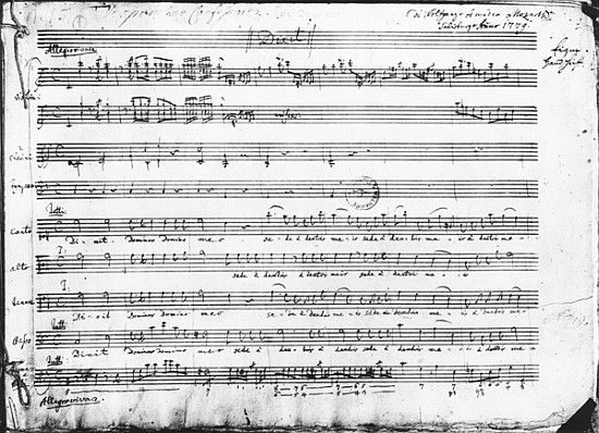 Sunday Vespers van Wolfgang Amadeus Mozart
