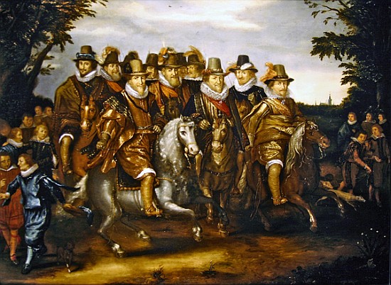 The Princes of Orange van (workshop of) Adriaen van de Venne