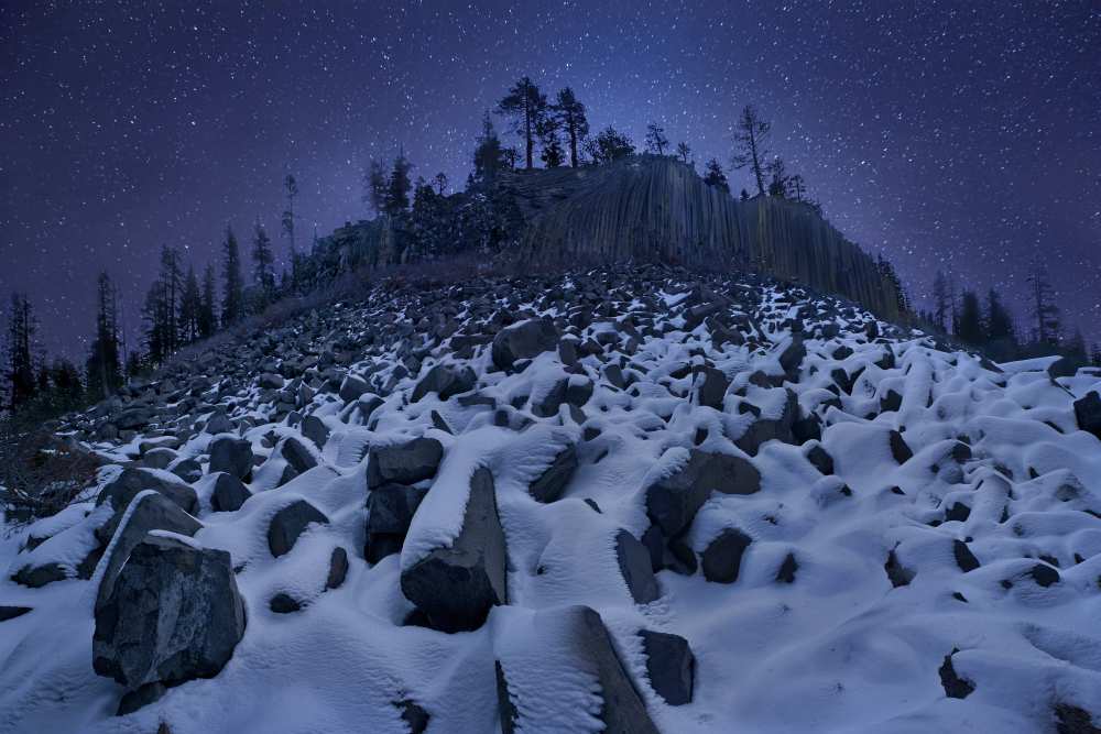Cold Mountain: Devils Postpile van Yan Zhang