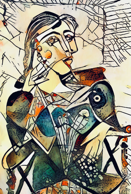 Bild 3 - Hommage an Picasso Motiv 2 van zamart