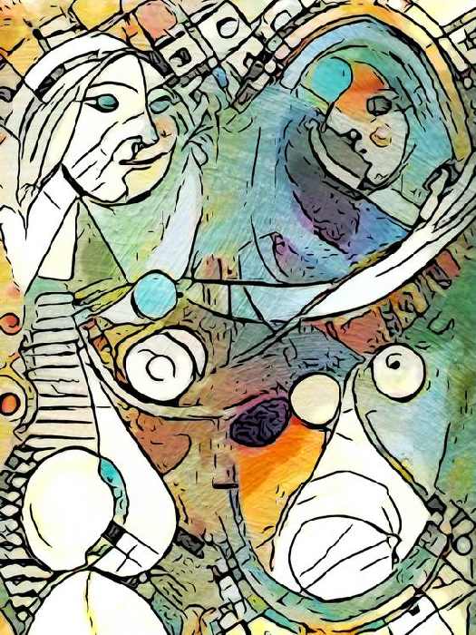 Hommage an Picasso (3) van zamart