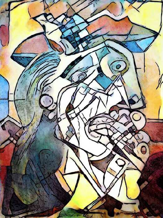 Hommage an Picasso (7) van zamart